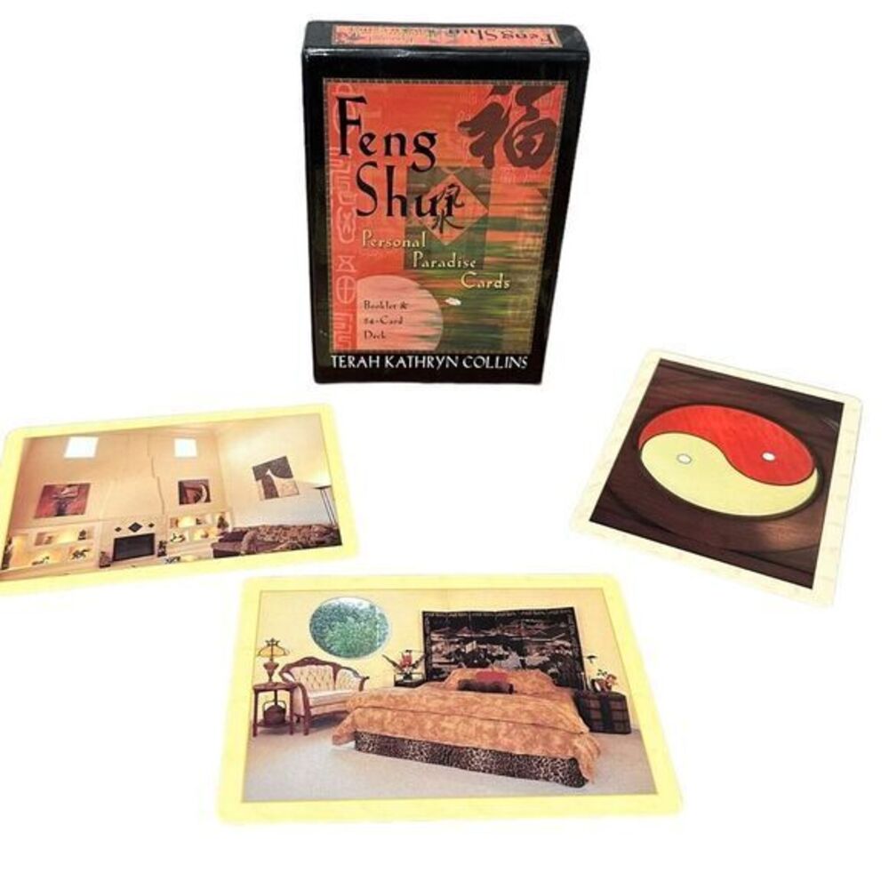 Feng Shui Personal Paradise Cards by‎ Terah Kathryn Collins 54 Cards~Booklet Y2K